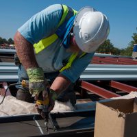 roofing contractors at work