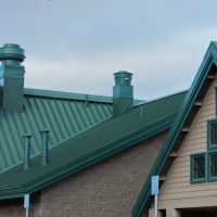 green metal roofing done by roofing contractors in chicago